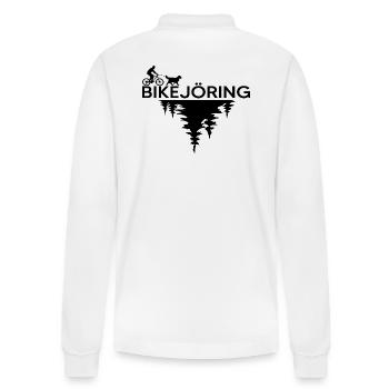 bikejöring Hundesport fahrradfahren mit hund - Stanley/Stella Unisex Bio-Langarm-Poloshirt Prepster - Weiß - Hinten - Anna (173cm)