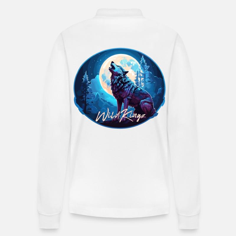 Wolf - Stanley/Stella Unisex Bio-Langarm-Poloshirt Prepster - Weiß
