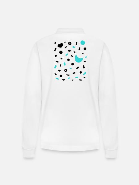 Boulder Projekt 7a Design Klettergriffe klettern - Stanley/Stella Unisex Bio-Langarm-Poloshirt Prepster - Weiß