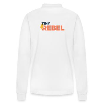 Tiny rebel - Stanley/Stella Organic Unisex Long-Sleeved Polo Shirt Prepster - white - Back - Anna (173cm)