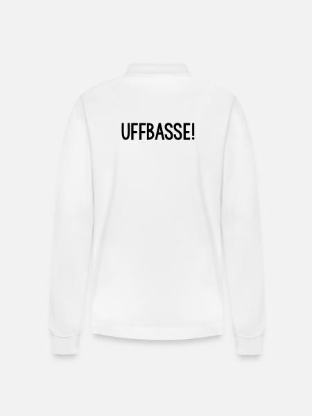 UFFBASSE Dialekt badisch - Stanley/Stella Unisex Bio-Langarm-Poloshirt Prepster - Weiß