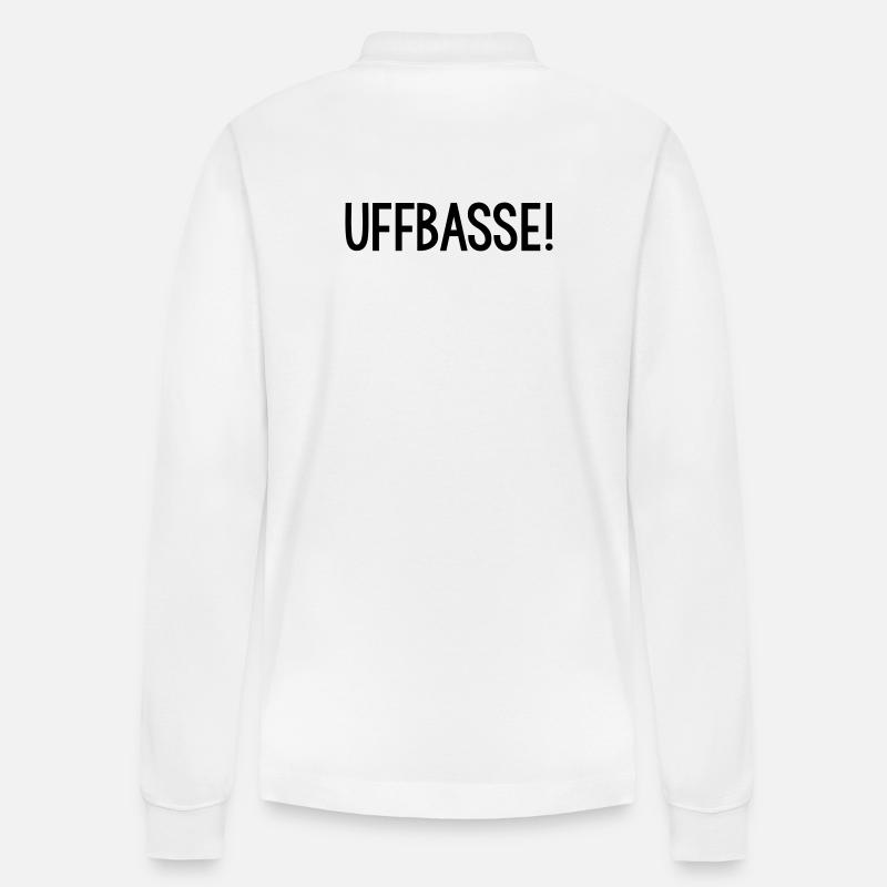 UFFBASSE Dialekt badisch - Stanley/Stella Unisex Bio-Langarm-Poloshirt Prepster - Weiß