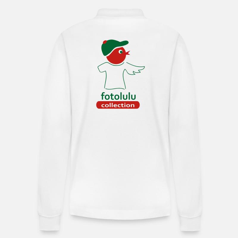 Papageitaucher - Stanley/Stella Unisex Bio-Langarm-Poloshirt Prepster - Weiß