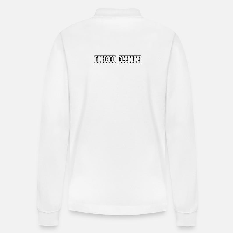 Musical_Director - Stanley/Stella Unisex Bio-Langarm-Poloshirt Prepster - Weiß