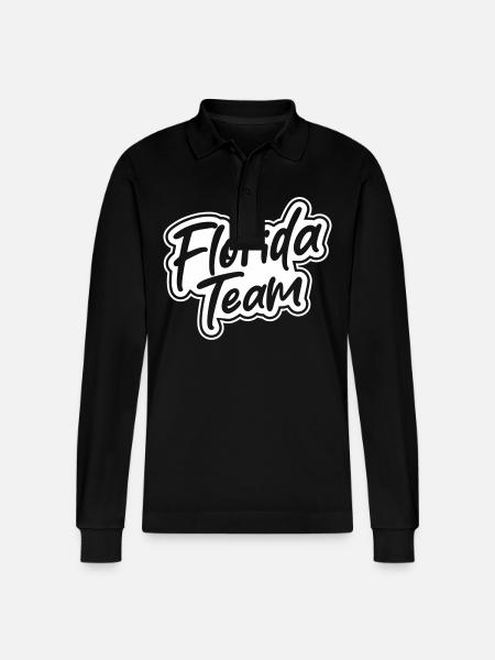 Florida Team - Stanley/Stella Organic Unisex Long-Sleeved Polo Shirt Prepster - black
