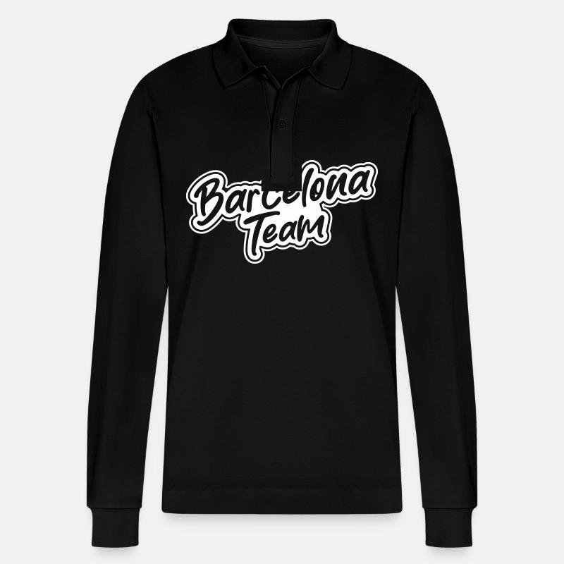 L’équipe de Barcelone - Polo à manches longues bio PREPSTER Stanley/Stella Unisexe - noir