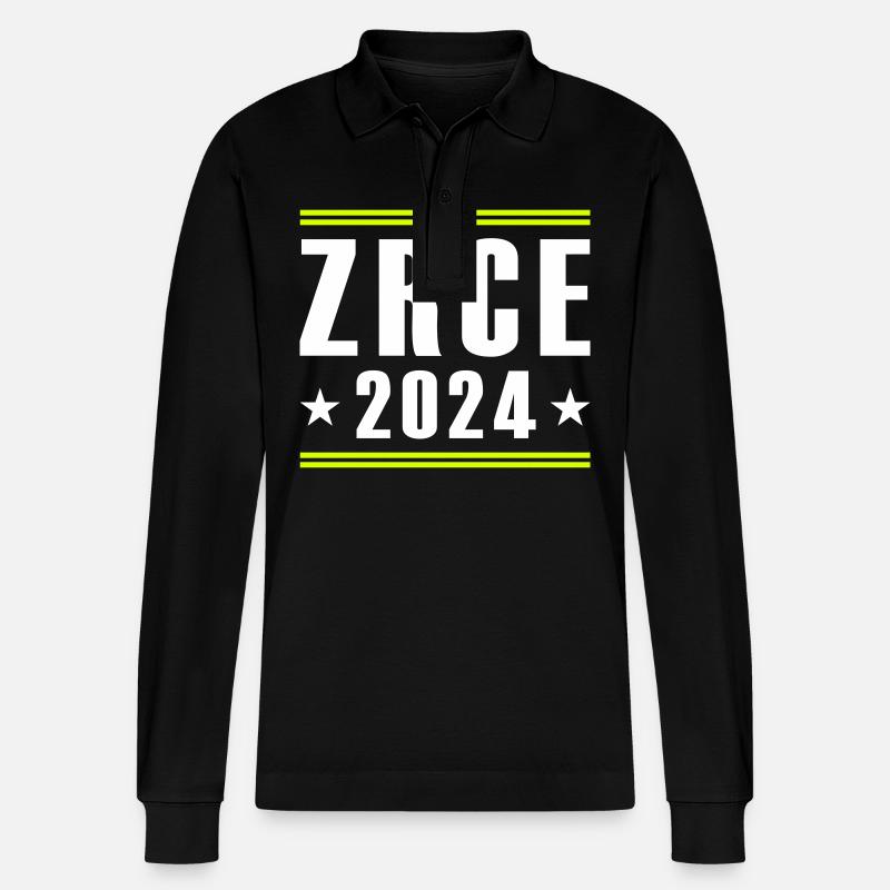 Zrce 2024 - Polo à manches longues bio PREPSTER Stanley/Stella Unisexe - noir