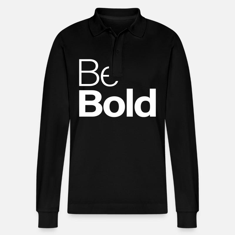 Be Bold - Stanley/Stella Unisex Bio-Langarm-Poloshirt Prepster - Schwarz
