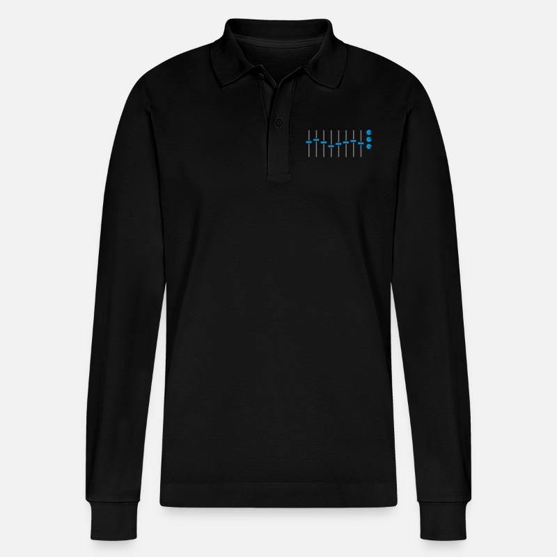 Mixing panel - Polo à manches longues bio PREPSTER Stanley/Stella Unisexe - noir