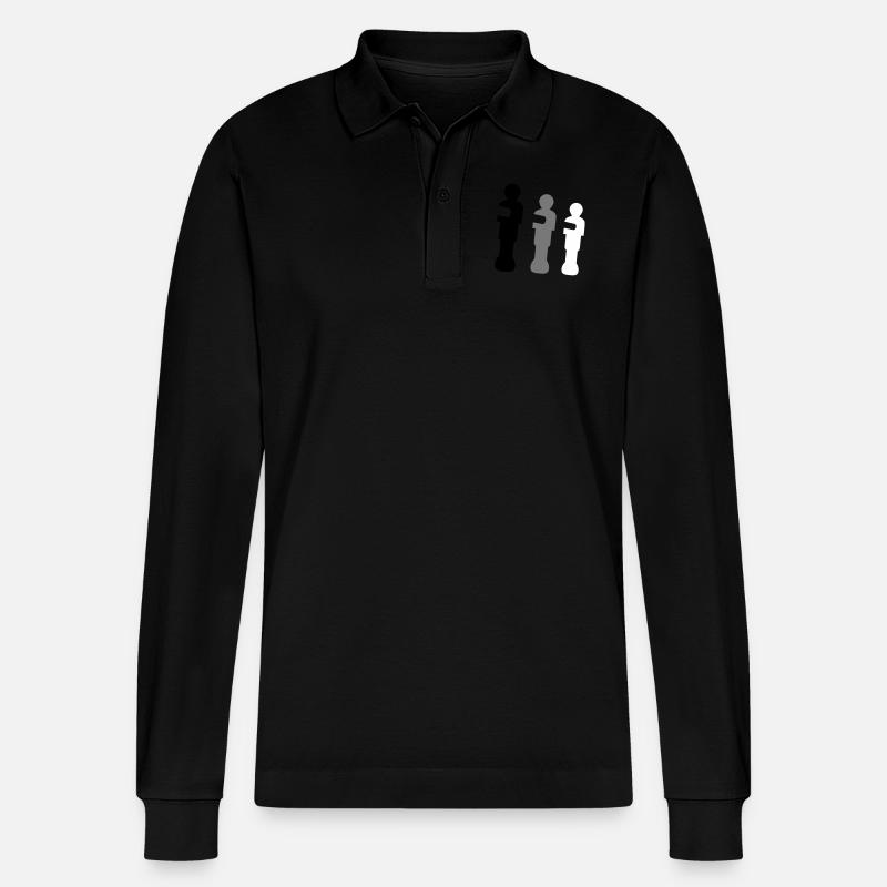 kicker - Stanley/Stella Unisex Bio-Langarm-Poloshirt Prepster - Schwarz