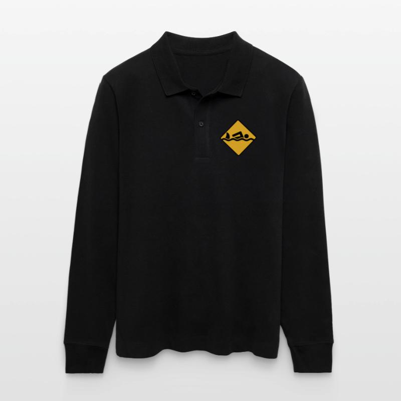 float Stanley/Stella Organic Unisex Long-Sleeved Polo Shirt Prepster