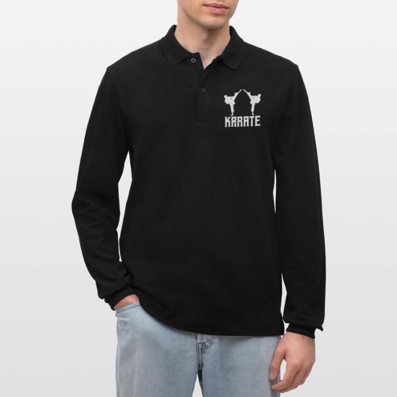 karate Stanley/Stella Organic Unisex Long-Sleeved Polo Shirt Prepster