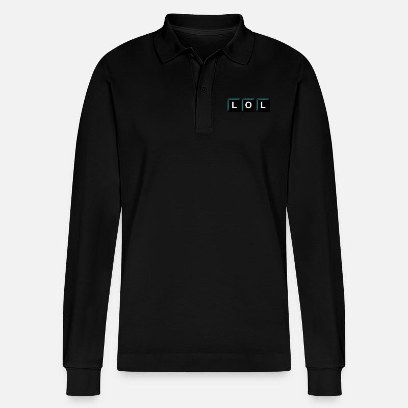 Lol - Stanley/Stella Unisex Bio-Langarm-Poloshirt Prepster - Schwarz