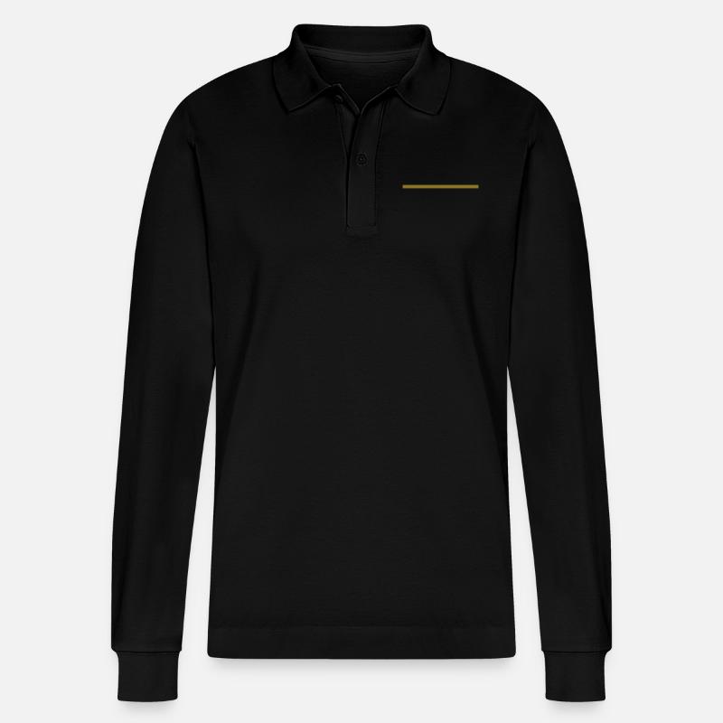 strich - Stanley/Stella Unisex Bio-Langarm-Poloshirt Prepster - Schwarz
