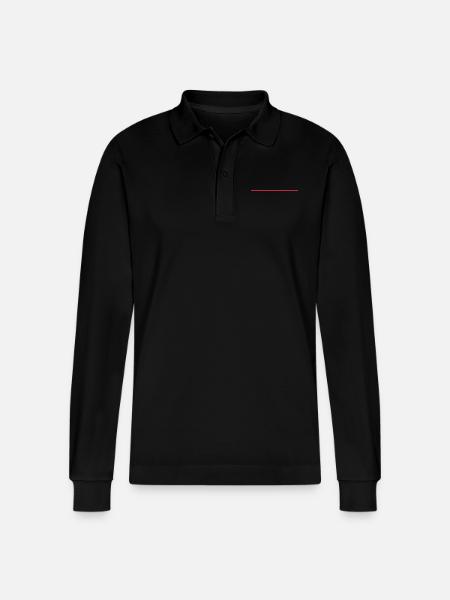 stroke_f1 - Stanley/Stella Unisex Bio-Langarm-Poloshirt Prepster - Schwarz