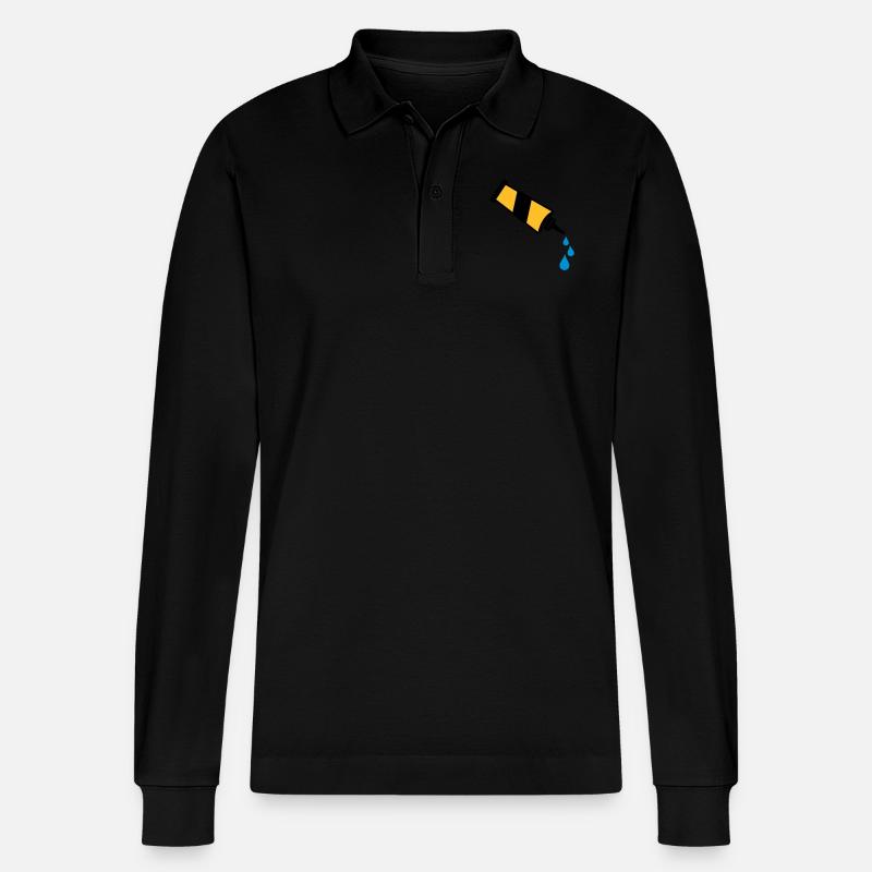 Kleber - Stanley/Stella Unisex Bio-Langarm-Poloshirt Prepster - Schwarz