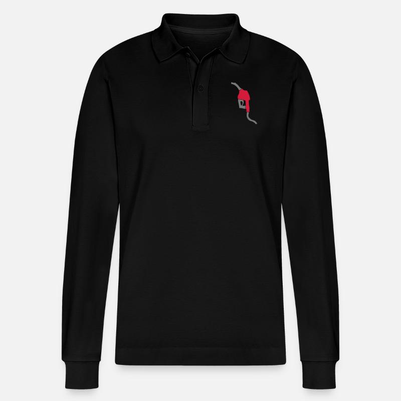 diesel zapfsaeule benzin - Polo à manches longues bio PREPSTER Stanley/Stella Unisexe - noir