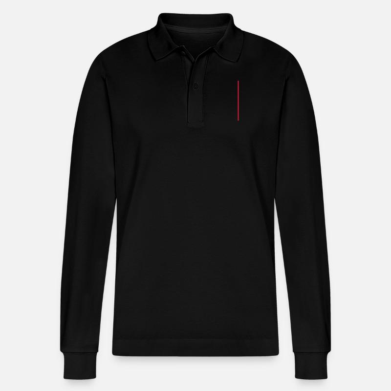 strich - Stanley/Stella Unisex Bio-Langarm-Poloshirt Prepster - Schwarz