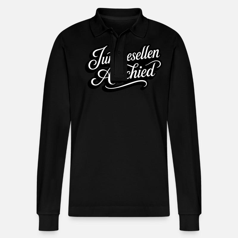 Jga Junggesellenabschied - Stanley/Stella Unisex Bio-Langarm-Poloshirt Prepster - Schwarz