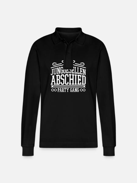 Junggesellen Abschied Party - Stanley/Stella Unisex Bio-Langarm-Poloshirt Prepster - Schwarz