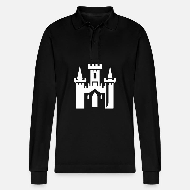 Château Symbole Château - Polo à manches longues bio PREPSTER Stanley/Stella Unisexe - noir
