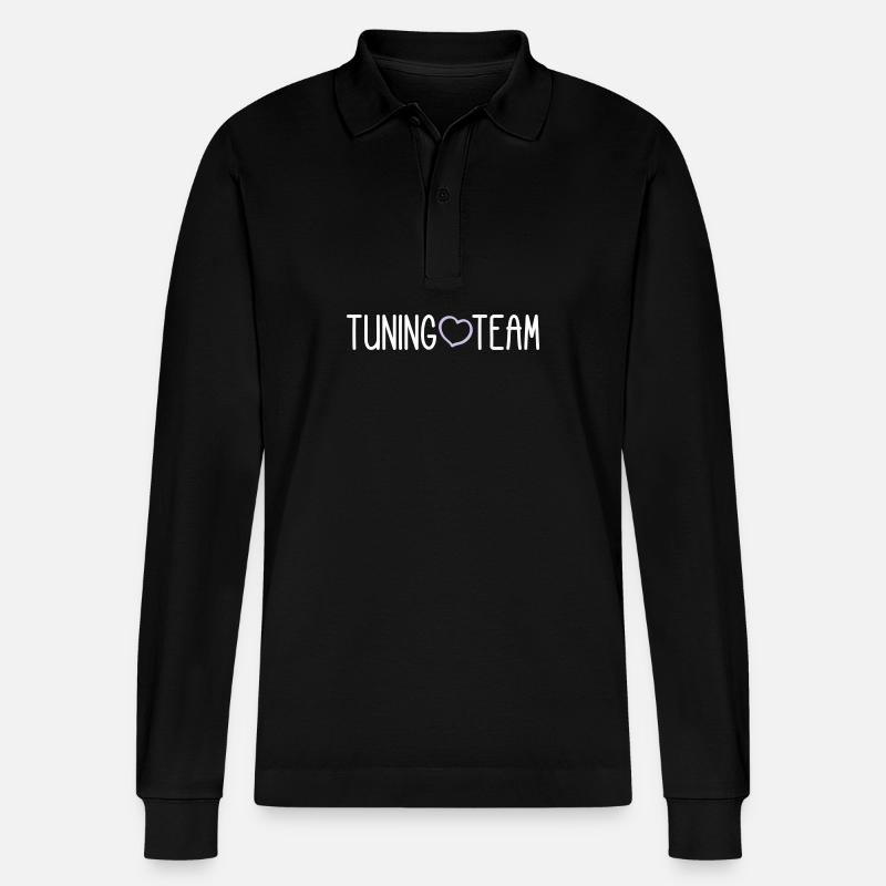 Tuning Team - Stanley/Stella Unisex Bio-Langarm-Poloshirt Prepster - Schwarz