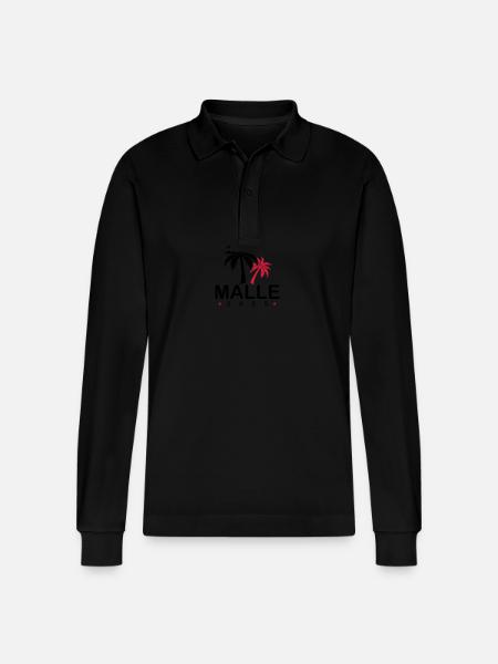 Malle 2025 - Stanley/Stella Organic Unisex Long-Sleeved Polo Shirt Prepster - black