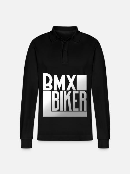 Le BMX - Polo à manches longues bio PREPSTER Stanley/Stella Unisexe - noir