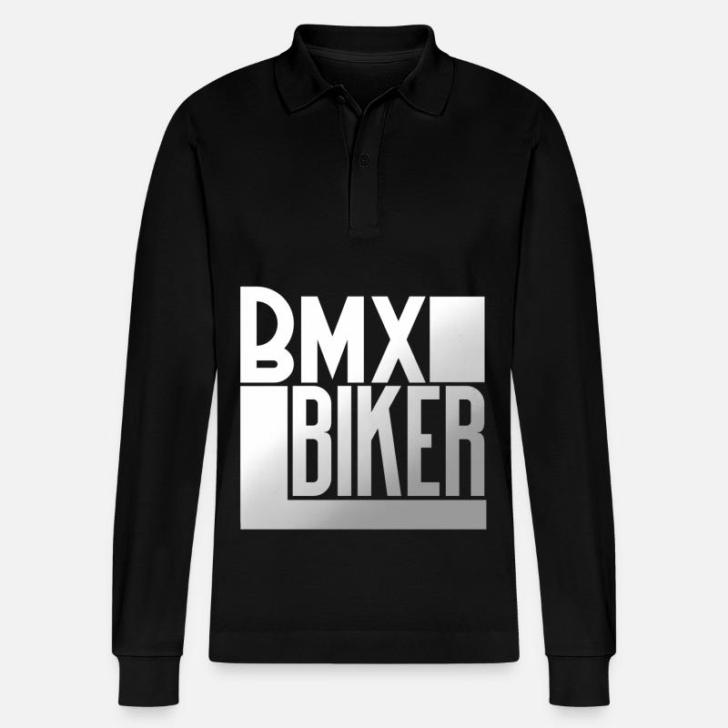 Bmx - Stanley/Stella Unisex Bio-Langarm-Poloshirt Prepster - Schwarz