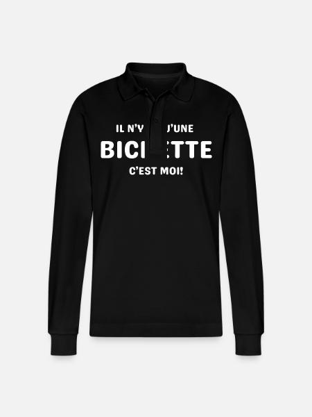 A Bichette It's Me T-Shirt - Stanley/Stella Organic Unisex Long-Sleeved Polo Shirt Prepster - black