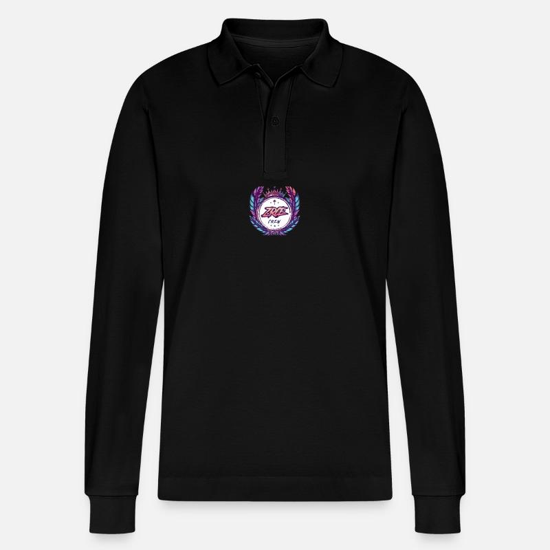 Zrce Crew Bunt - Stanley/Stella Unisex Bio-Langarm-Poloshirt Prepster - Schwarz