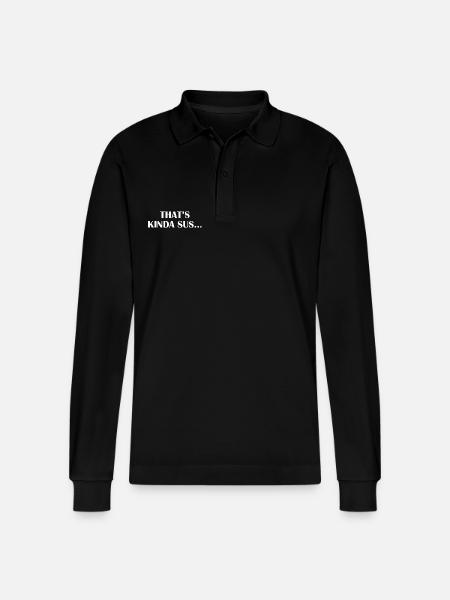 Thats Kinda Sus - Stanley/Stella Unisex Bio-Langarm-Poloshirt Prepster - Schwarz