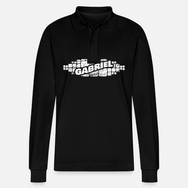 Gabriel Gabriel - Stanley/Stella Unisex Bio-Langarm-Poloshirt Prepster - Schwarz