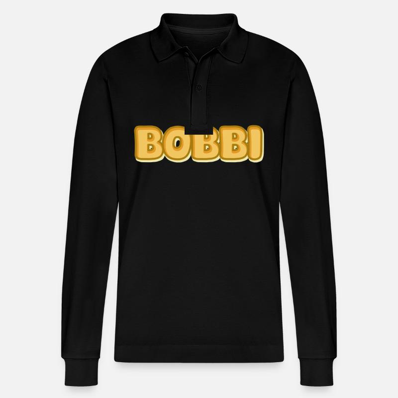 Bobbi - Stanley/Stella Unisex Bio-Langarm-Poloshirt Prepster - Schwarz