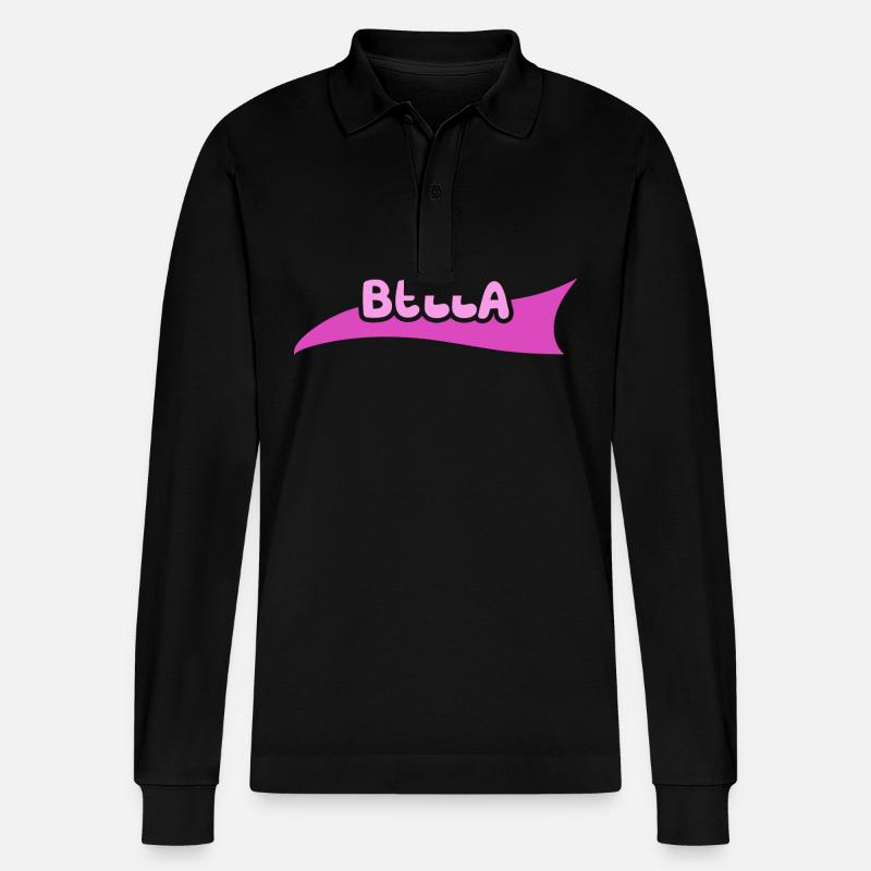 Bella comme prénom - Polo à manches longues bio PREPSTER Stanley/Stella Unisexe - noir