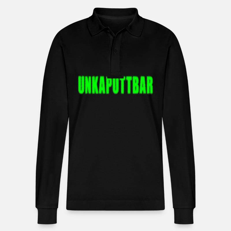 UNKAPUTTBAR - Stanley/Stella Unisex Bio-Langarm-Poloshirt Prepster - Schwarz