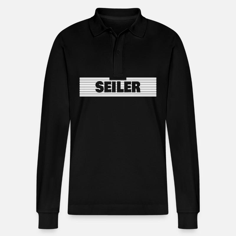 Seiler - Stanley/Stella Unisex Bio-Langarm-Poloshirt Prepster - Schwarz