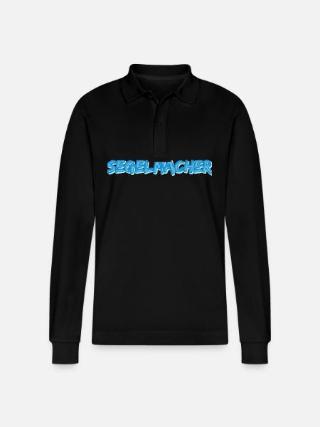 Sailmaker as a job - Stanley/Stella Organic Unisex Long-Sleeved Polo Shirt Prepster - black