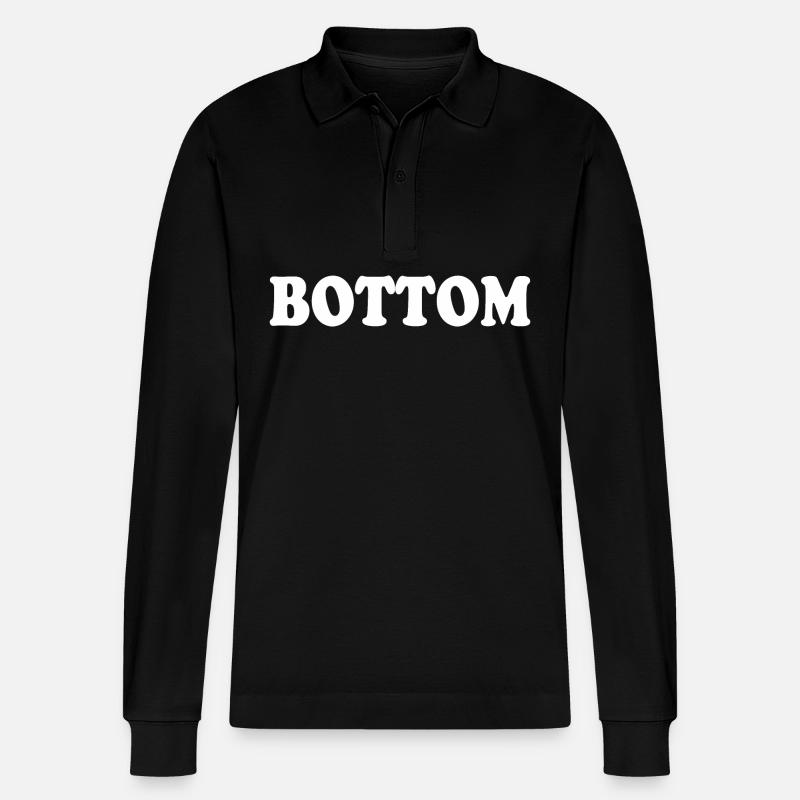 Bottom - Stanley/Stella Unisex Bio-Langarm-Poloshirt Prepster - Schwarz