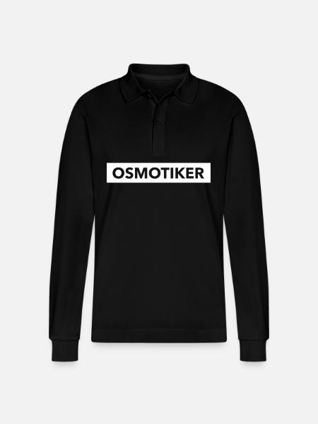 Osmotiker - Stanley/Stella Unisex Bio-Langarm-Poloshirt Prepster - Schwarz