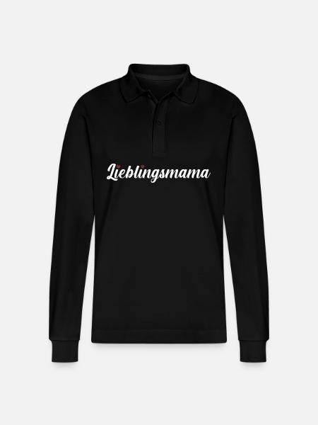 Mutter Beste Mama - Stanley/Stella Unisex Bio-Langarm-Poloshirt Prepster - Schwarz