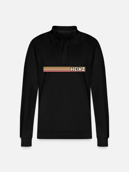 Style Heinz - Stanley/Stella Organic Unisex Long-Sleeved Polo Shirt Prepster - black