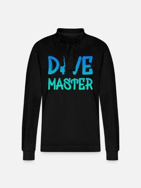 Dive Master - Stanley/Stella Unisex Bio-Langarm-Poloshirt Prepster - Schwarz