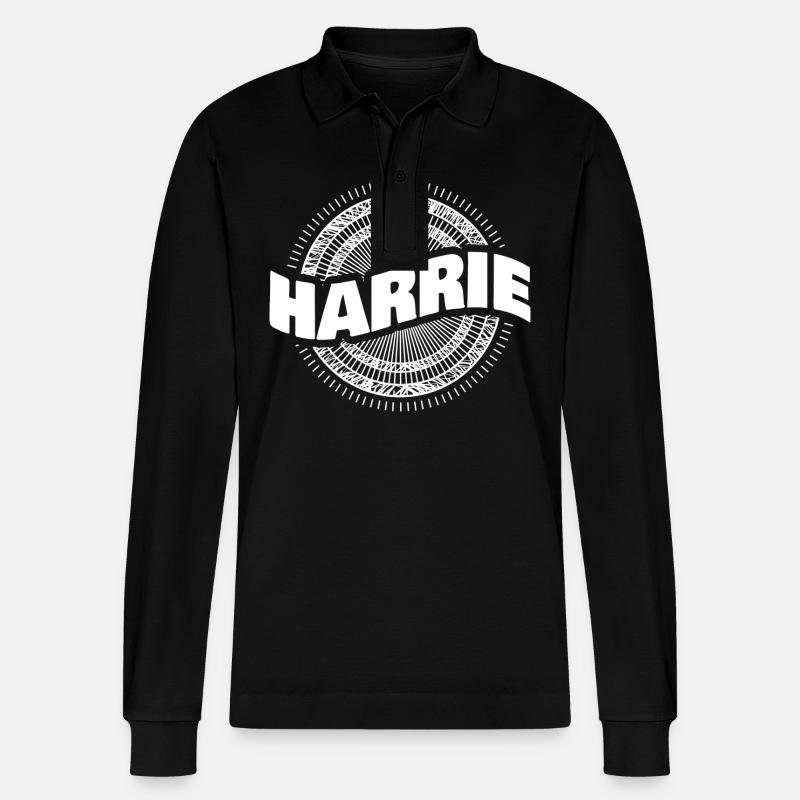 Geschenkidee Harrie - Stanley/Stella Unisex Bio-Langarm-Poloshirt Prepster - Schwarz