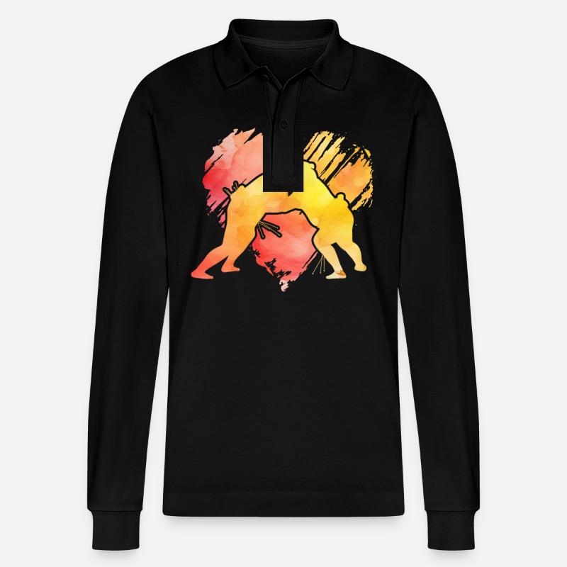 Sumo - Stanley/Stella Unisex Bio-Langarm-Poloshirt Prepster - Schwarz