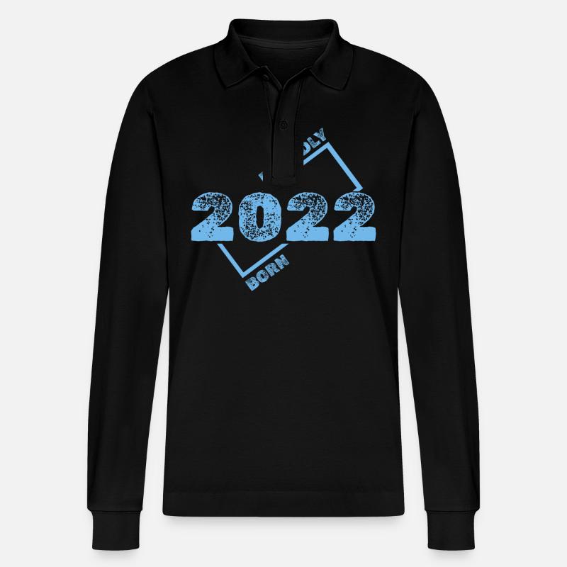 Geschenkidee 2022 - Stanley/Stella Unisex Bio-Langarm-Poloshirt Prepster - Schwarz
