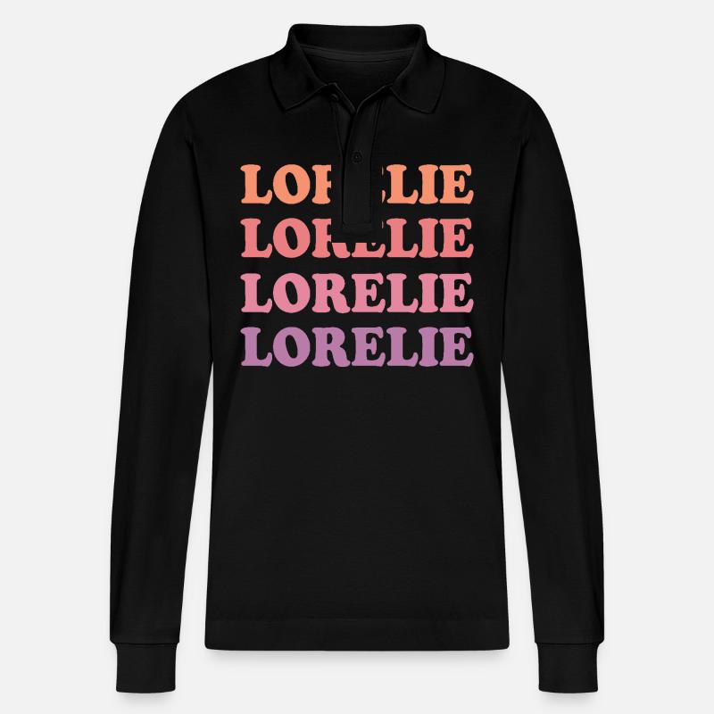 Lorelie - Stanley/Stella Unisex Bio-Langarm-Poloshirt Prepster - Schwarz