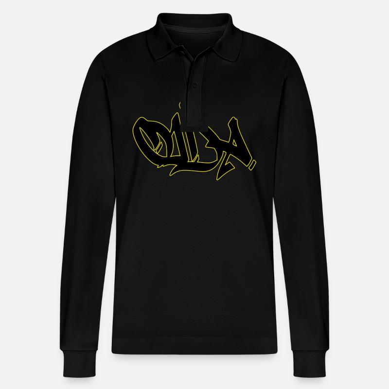 Oida - Stanley/Stella Unisex Bio-Langarm-Poloshirt Prepster - Schwarz