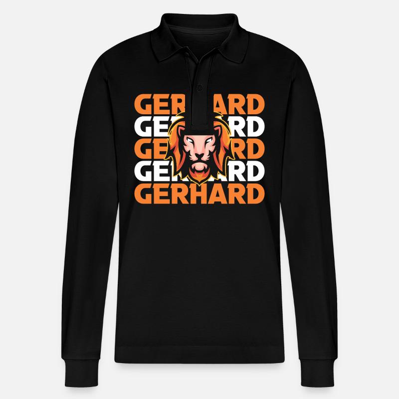 Löwe Gerhard - Stanley/Stella Unisex Bio-Langarm-Poloshirt Prepster - Schwarz
