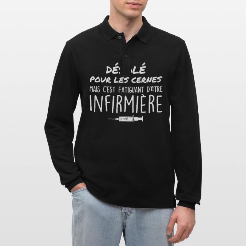 Krankenschwester | Krankenschwester Geschenk | Muttertag Stanley/Stella Unisex Bio-Langarm-Poloshirt Prepster